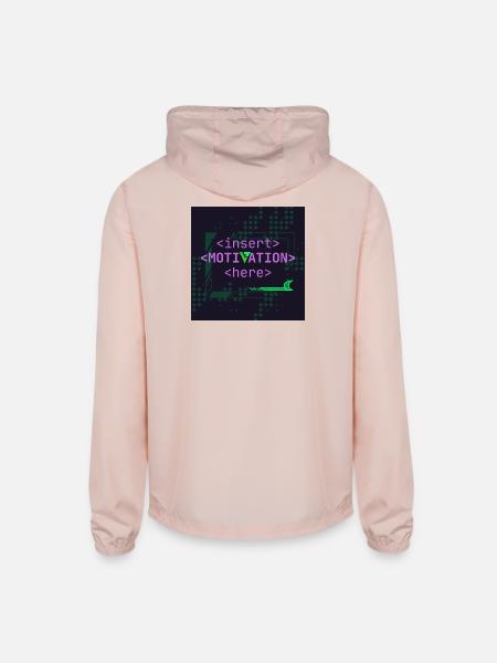 Motivation Slot - Unisex Lightweight Windbreaker Jacket - blush pink