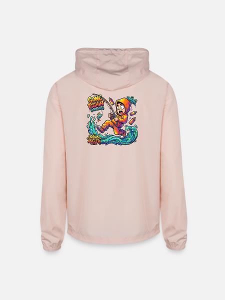 Urban Angler Neon Splash - Unisex Lightweight Windbreaker Jacket - blush pink