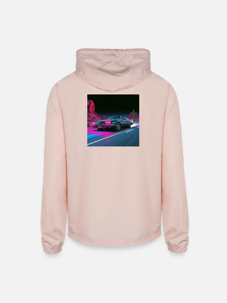 Neon Velocity - Unisex Lightweight Windbreaker Jacket - blush pink