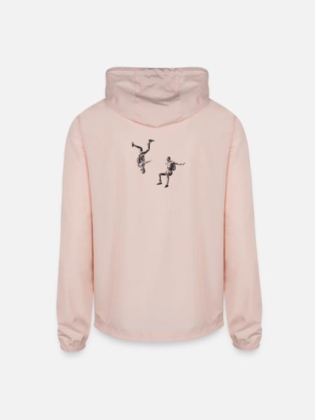 Freestyle skydiving - Unisex Lightweight Windbreaker Jacket - blush pink  - Back