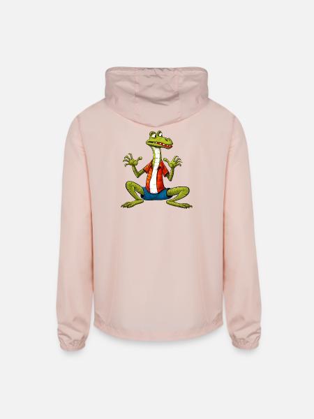 Yogi Lizard - Unisex Lightweight Windbreaker Jacket - blush pink 