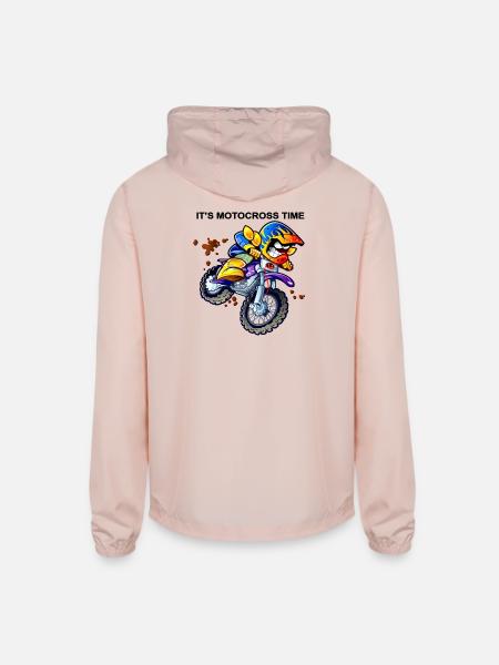 Vivid Moto Racer Neon Splash - Unisex Lightweight Windbreaker Jacket - blush pink