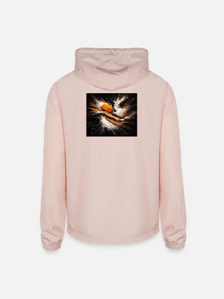 Orange Torrent - Unisex Lightweight Windbreaker Jacket - blush pink