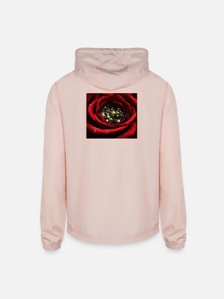 Ruby Rose Jewel Center - Unisex Lightweight Windbreaker Jacket - blush pink