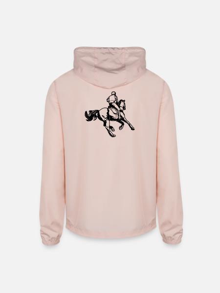 Equestrian - Unisex Lightweight Windbreaker Jacket - blush pink