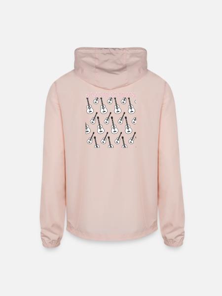 Guitar_Loading - Unisex Lightweight Windbreaker Jacket - blush pink
