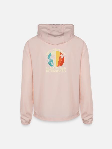 Water Sports Kitesurfing - Unisex Lightweight Windbreaker Jacket - blush pink  - Back