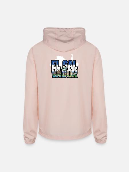 el_salvador - Unisex Lightweight Windbreaker Jacket - blush pink 
