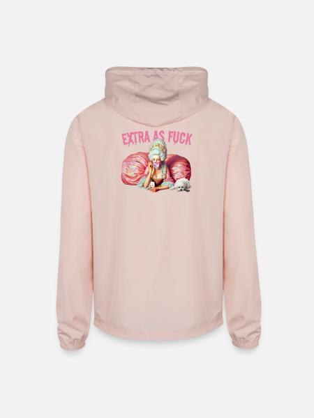 Rococo Bubblegum Queen - Unisex Lightweight Windbreaker Jacket - blush pink