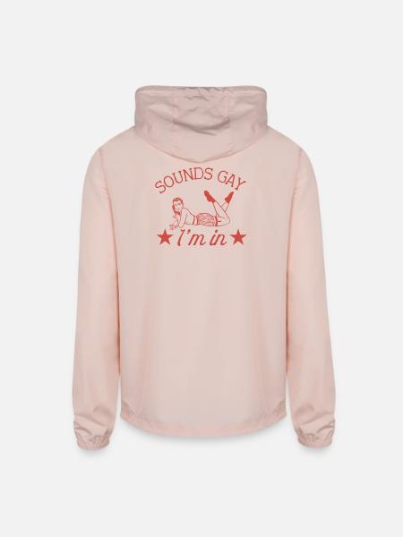 Sounds Gay I'm In - Unisex Lightweight Windbreaker Jacket - blush pink