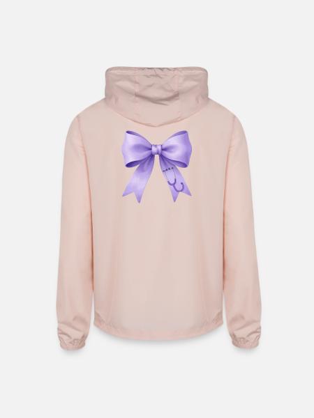 Lavender Bow Stethoscope - Unisex Lightweight Windbreaker Jacket - blush pink