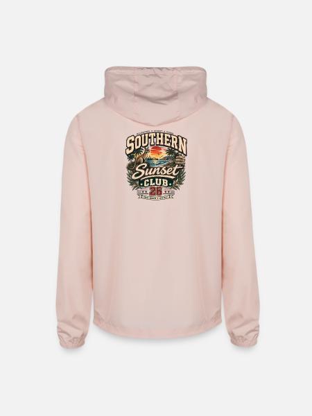 Southern Sunset Club 26 - Unisex Lightweight Windbreaker Jacket - blush pink