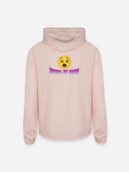 Surviving, Not Thriving - Unisex Lightweight Windbreaker Jacket - blush pink