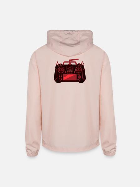 Drone Remote Controller Icon - Unisex Lightweight Windbreaker Jacket - blush pink