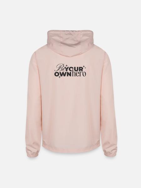 Be Your Own Hero - Unisex Lightweight Windbreaker Jacket - blush pink