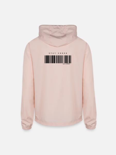 Stay Coded - Unisex Lightweight Windbreaker Jacket - blush pink