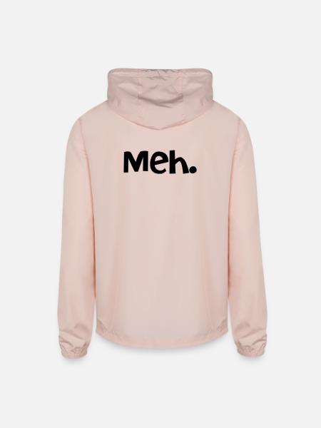 Meh. - Unisex Lightweight Windbreaker Jacket - blush pink