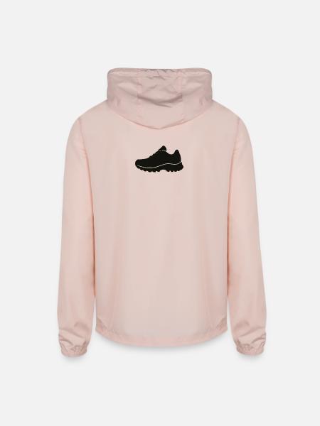 Jetblack Sneaker Silhouette - Unisex Lightweight Windbreaker Jacket - blush pink