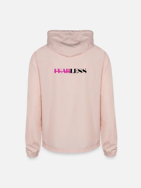 Fearless - Unisex Lightweight Windbreaker Jacket - blush pink
