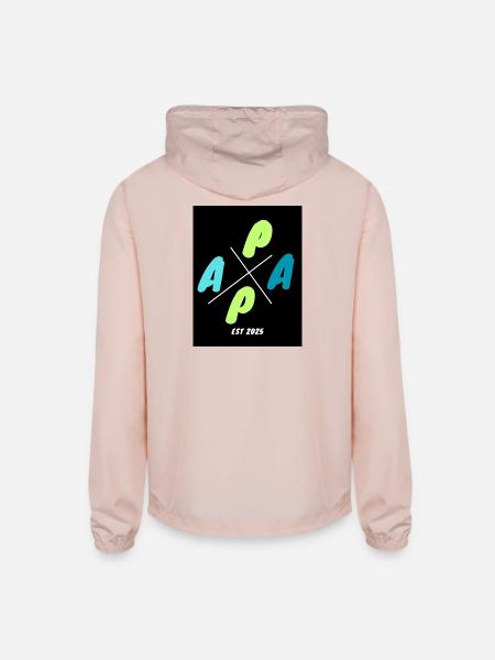 APPA Cross Logo EST 2025 - Unisex Lightweight Windbreaker Jacket - blush pink