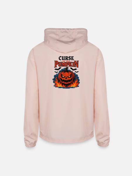 Curse of the Pumpkin - Unisex Lightweight Windbreaker Jacket - blush pink 
