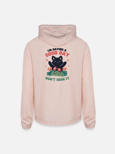 I'm Having a Good Day - Unisex Lightweight Windbreaker Jacket - blush pink