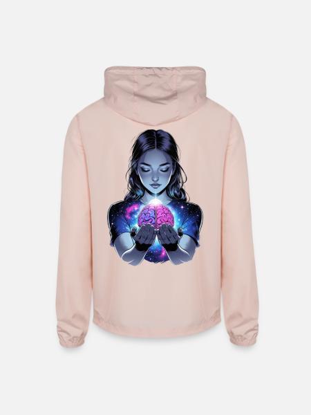 Grow Your Universe - Unisex Lightweight Windbreaker Jacket - blush pink 