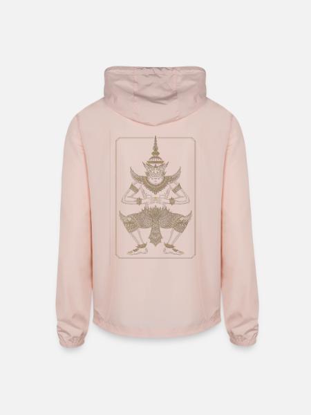 Golden Dancer Guardian - Unisex Lightweight Windbreaker Jacket - blush pink