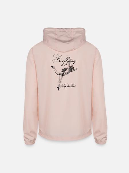 Freefly Skydiving - Unisex Lightweight Windbreaker Jacket - blush pink