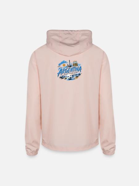 Sky Blue Glory - Unisex Lightweight Windbreaker Jacket - blush pink