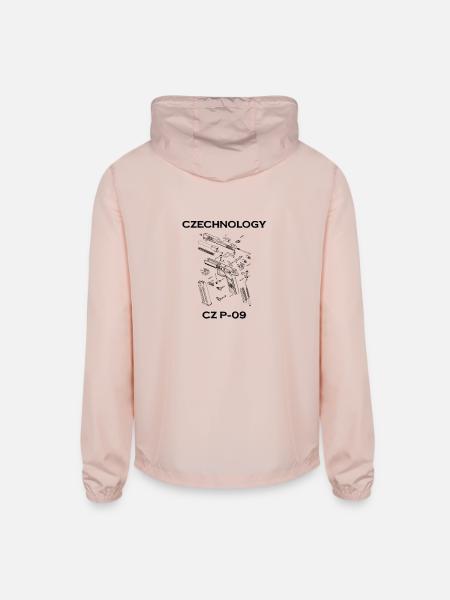 cz p 09 01 - Unisex Lightweight Windbreaker Jacket - blush pink