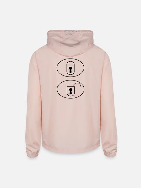 Car Remote Control Buttons - Unisex Lightweight Windbreaker Jacket - blush pink 