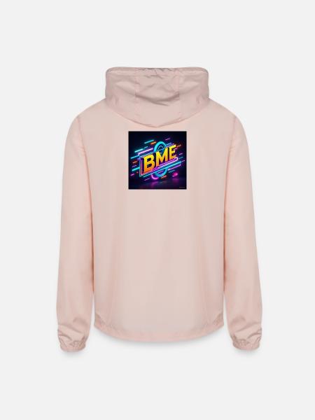 BME Neon Circuit Logo - Unisex Lightweight Windbreaker Jacket - blush pink