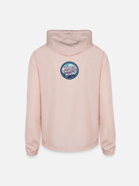 Make Ice Antarctic Again-no bkgrd - Unisex Lightweight Windbreaker Jacket - blush pink