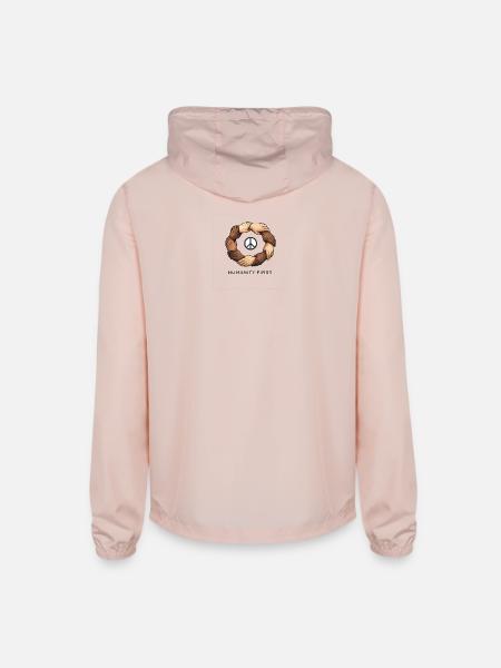Humanity First Unity Circle - Unisex Lightweight Windbreaker Jacket - blush pink