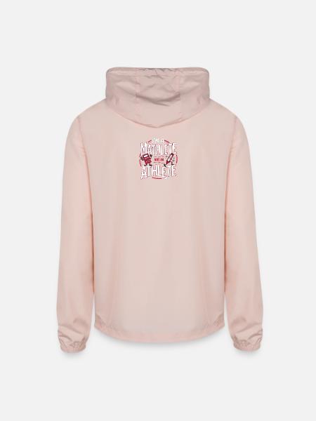 Maths Enthousiaste fanny design - Unisex Lightweight Windbreaker Jacket - blush pink  - Back