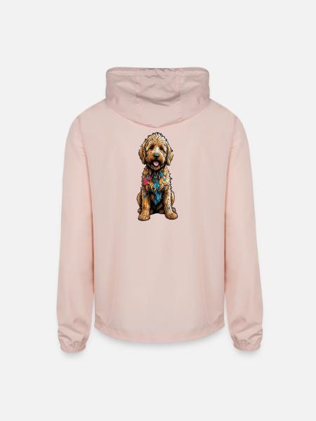 Dog colored - Unisex Lightweight Windbreaker Jacket - blush pink