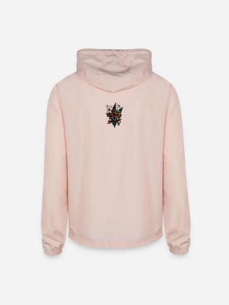 Unique flower design - Unisex Lightweight Windbreaker Jacket - blush pink