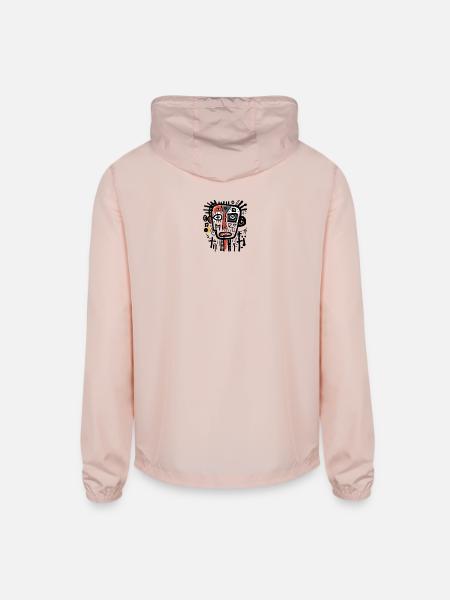 unique character design - Unisex Lightweight Windbreaker Jacket - blush pink