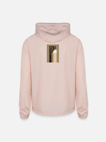 Still Rising: Climb to Destiny - Unisex Lightweight Windbreaker Jacket - blush pink
