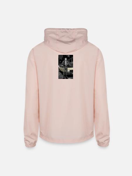 Noir Punk Taxi Driver - Unisex Lightweight Windbreaker Jacket - blush pink