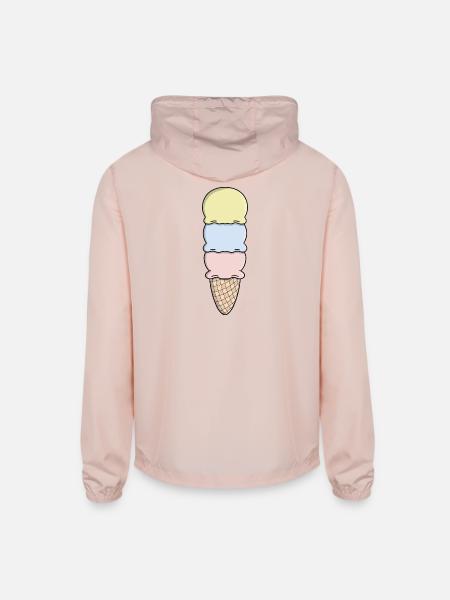 Sweet Dreams and Good Days - Unisex Lightweight Windbreaker Jacket - blush pink