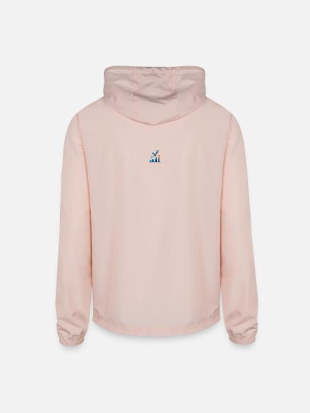 Rocket Launching with Growth Chart Bar - Unisex Lightweight Windbreaker Jacket - blush pink