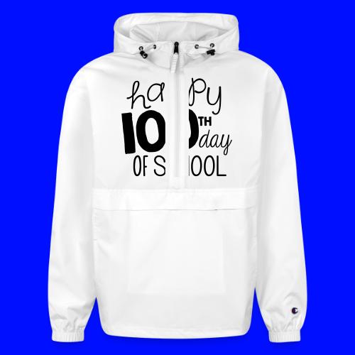 Happy 100th Day of School Chalk Teacher T-Shirt - Champion Packable Jacket