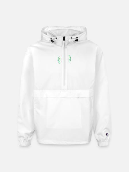 Shamrock Heart Love - Champion Packable Jacket - white - Front