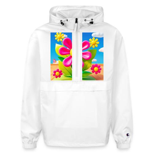 Pink Floral Peace | Sky & Nature Design - Champion Packable Jacket