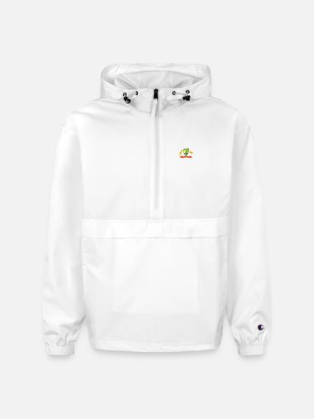Australian Cricket Crest Emblem Graphic - Champion Packable Jacket - white