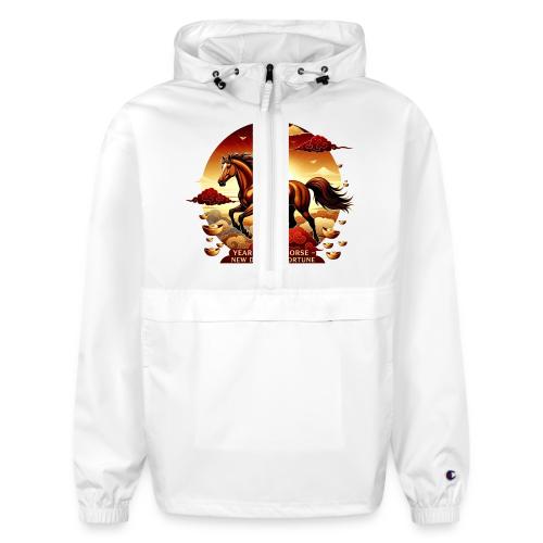 Year of the Horse Sunrise T Shirt, Lunar New Year - Champion Packable Jacket