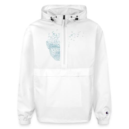 Geometric brain logo - Champion Packable Jacket