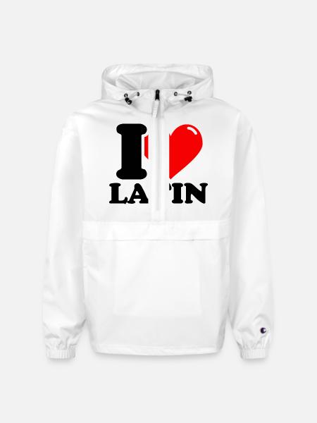 I Love Latin - Champion Packable Jacket - white